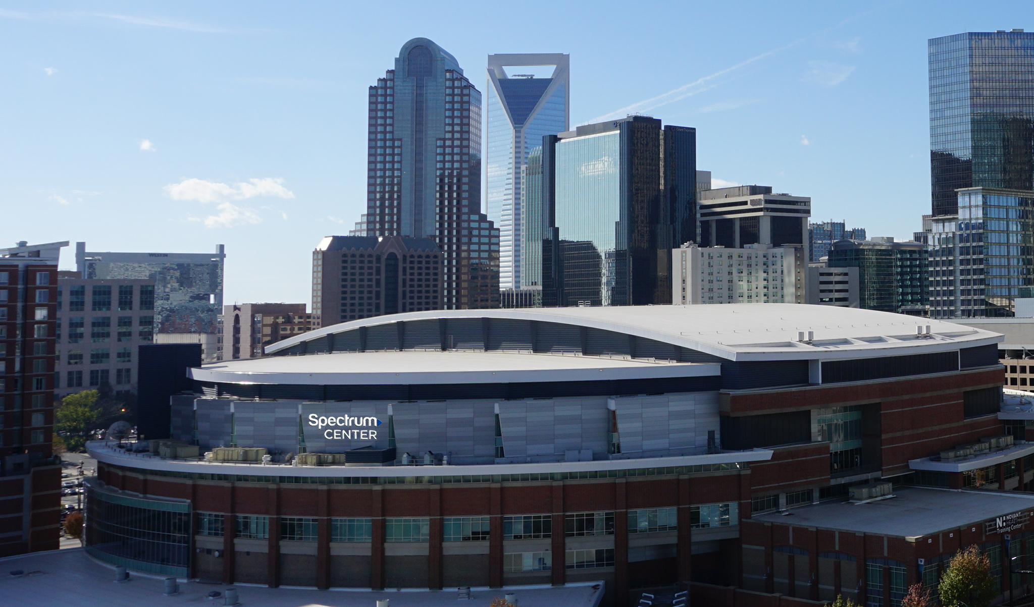 Spectrum Center, section 208, home of Charlotte Hornets, Charlotte  Checkers, page 1