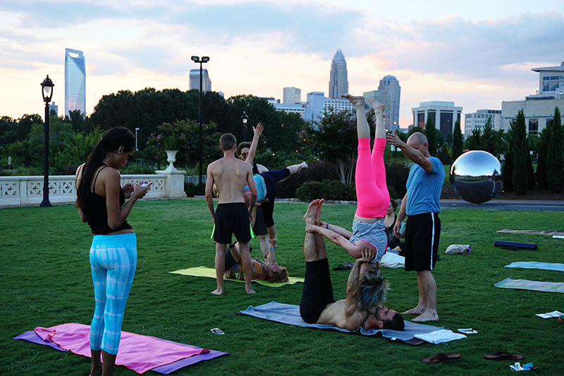 2-Person “AcroYoga” is Charlotte’s Hottest New Trend