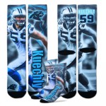 Luke Kuechly socks carolina panthers fans