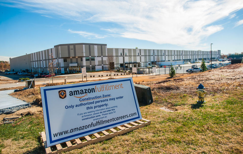 Amazon's fulfillment center in Concord, NC