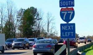 toll lanes stopped