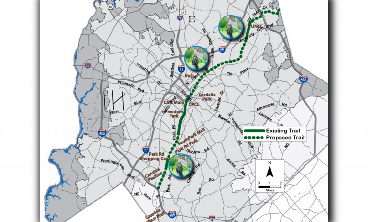 Charlotte Released A 3-D Flyover Video Of The New ‘XCLT’ – Longest Biking Trail in North Carolina