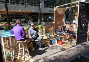 Charlotte parklet on tryon