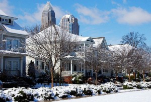 snow coming to Charlotte