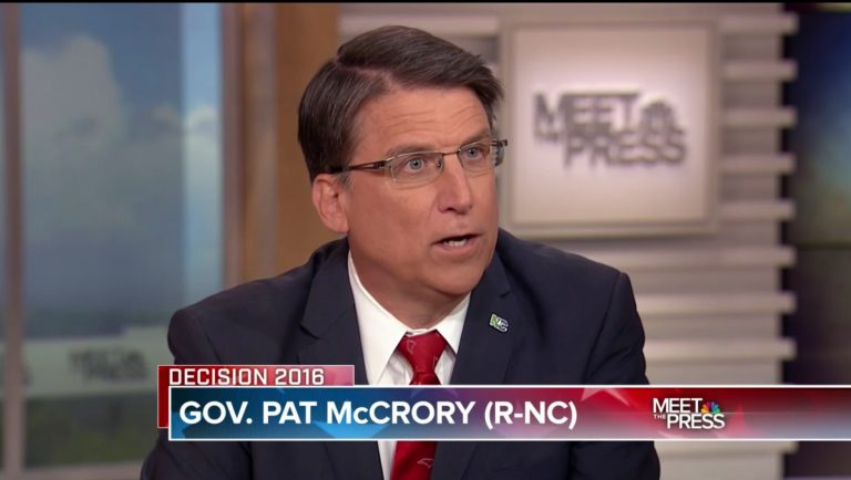 Governor McCrory Explains HB2 on NBC’s Meet the Press