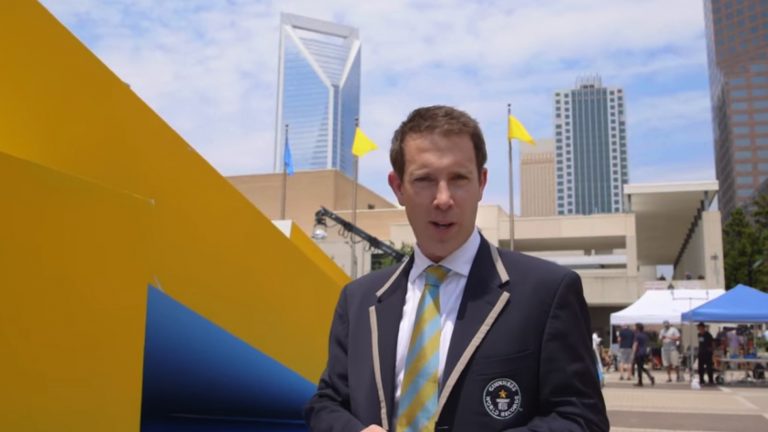 Uptown Charlotte Holds A World Record For The Largest Domino Ever Toppled