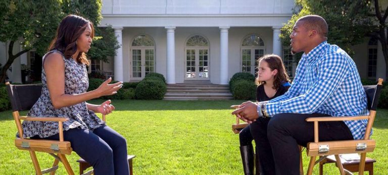 Cam Newton Had A Talk With Michelle Obama At The White House On His New TV Show