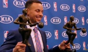 stephen curry first Unanimous MVP