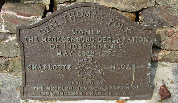 thomas polk charlotte cemetary