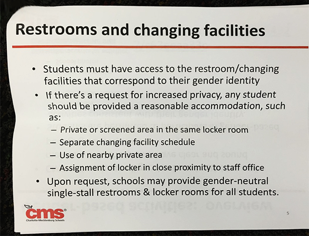 charlotte mecklenburg schools bathroom policy