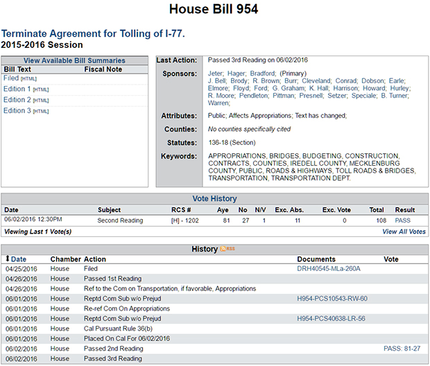 house bill 954 passed