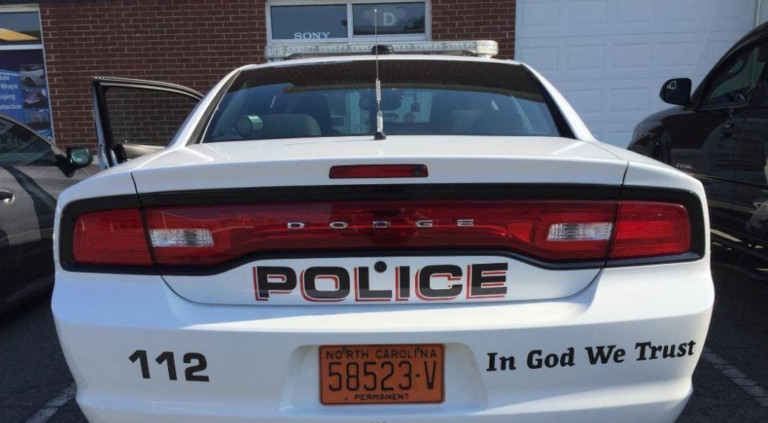 Mecklenburg County Police Add ‘In God We Trust’ To Police Cars