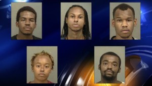 5 men arrested for breaking into uptown charlotte home