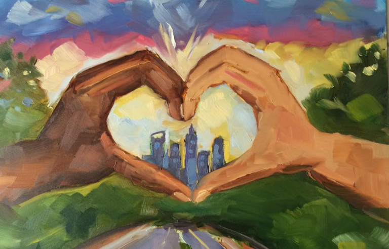 South Charlotte Mother’s Painting Goes Viral After Protests