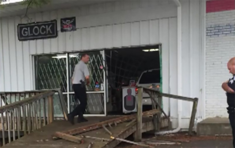 Car Drove Through Front Of Fort Mill Gun Store To Steal Rifles, Pistols, and Ammo