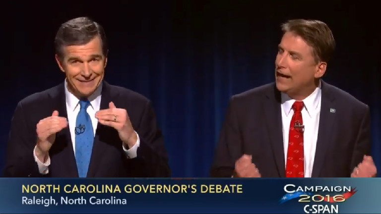 2016 North Carolina Gubernatorial Debate – Pat McCrory Vs Roy Cooper