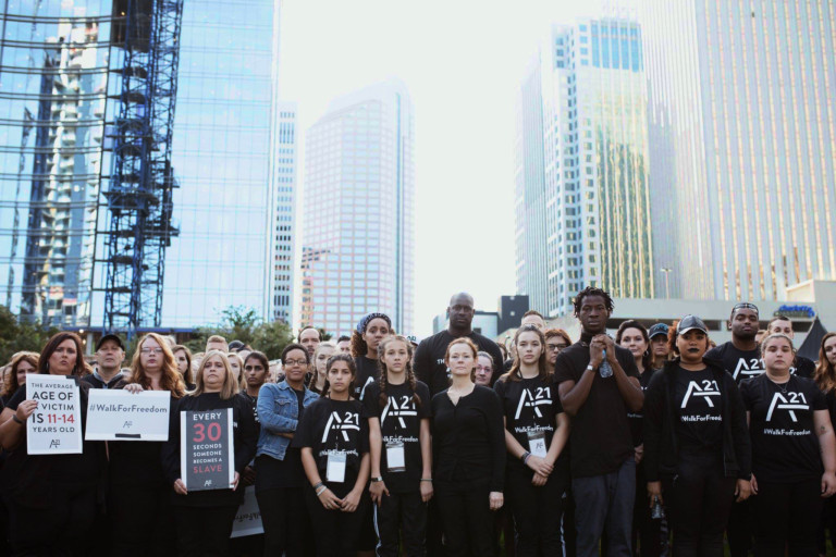 Charlotte Joined Other Cities Around The World In Marching Against Human Trafficking