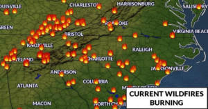 wildfires in north carolina