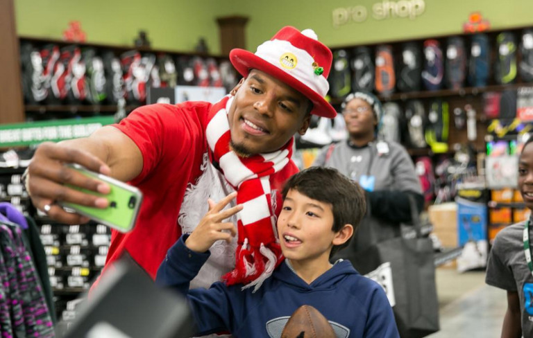 Cam Newton Takes Low-Income Kids On Once-In-A-Lifetime Shopping Spree