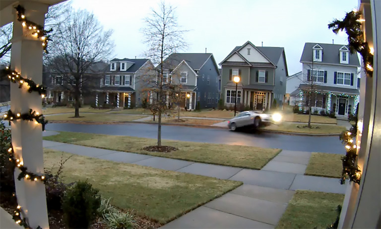 Police Chase and Car Crash Caught on Camera in West Charlotte Neighborhood (Video)