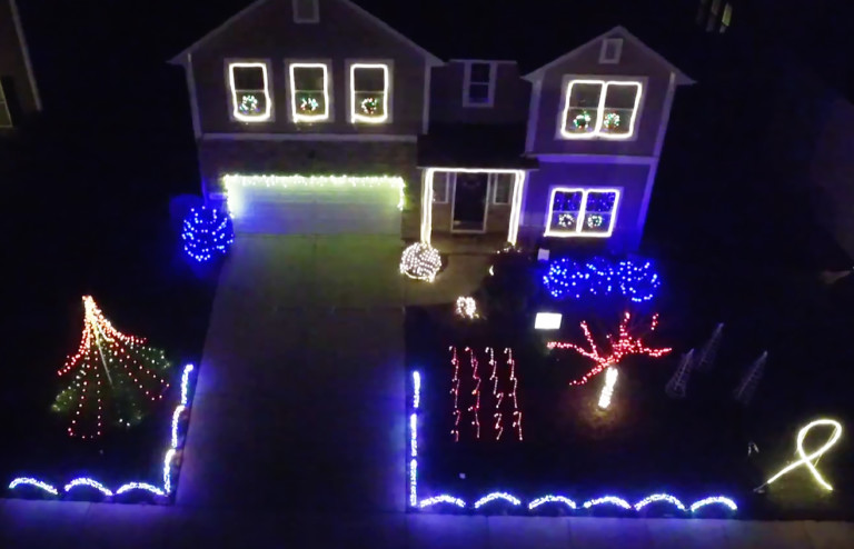 Concord Family’s Epic Christmas Lights Display Is Synchronized To Star Wars Theme Song (Video)