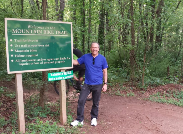 Local Businessman Builds Offices By Day and Mountain Bike Trails By Night