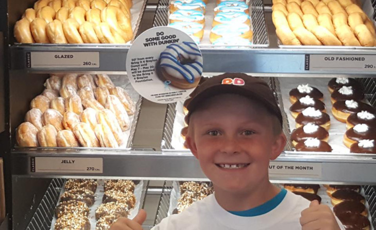 Dunkin’ Donuts Launches New Donut To Support Charlotte Cancer Survivor ‘Coach’ (Braylon Beam)