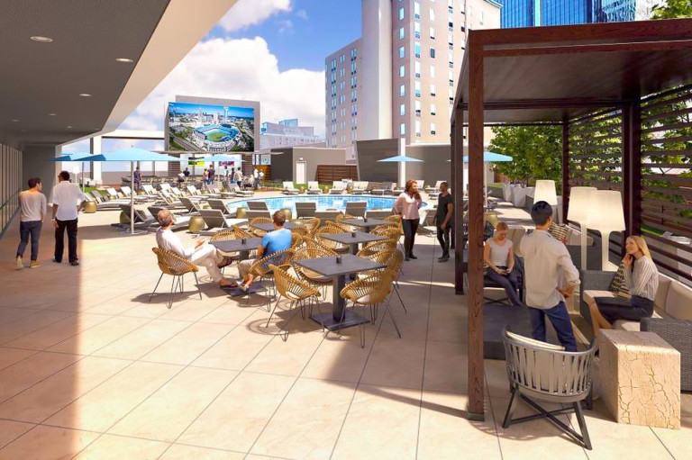 Charlotte Omni Hotel’s $26 Million Renovation Will Include New Rooftop Bar w/ 22 Ft Wide TVs