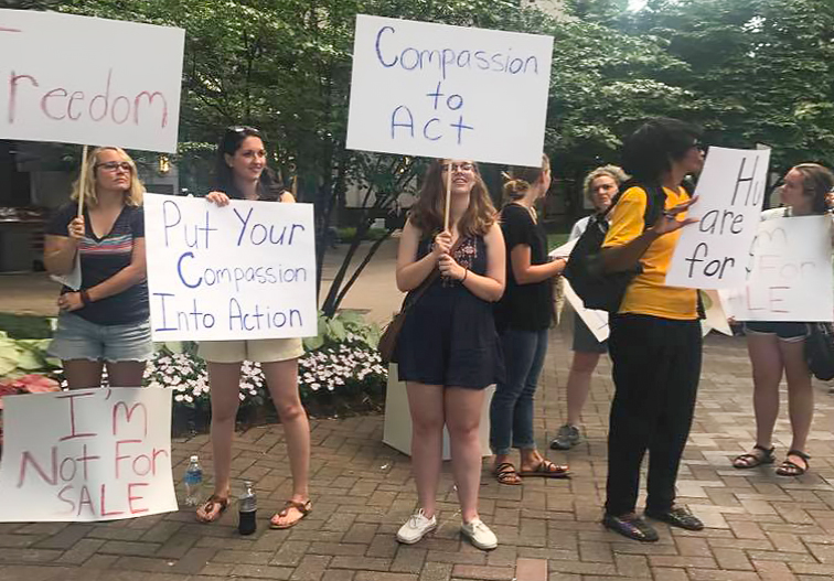 Human Trafficking Ministries Lined The Streets of Uptown During The Taste of Charlotte