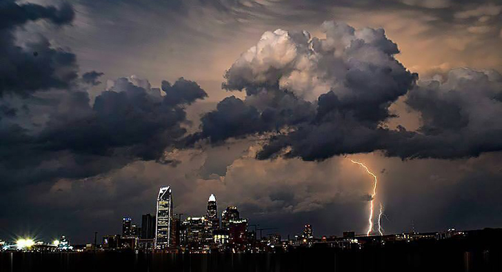 Man Struck By Lightning in Charlotte During Severe Thunderstorms