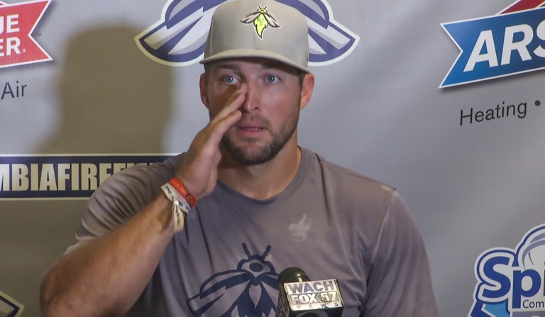 Tim Tebow Just Played His Final Baseball Game With The Columbia Fireflies