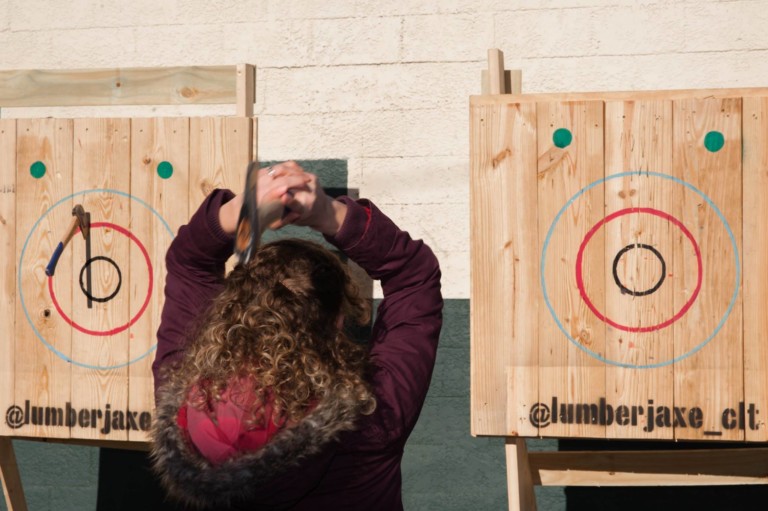 The South’s First Axe-Throwing Bar Is Opening This Saturday – LumberJaxe CLT