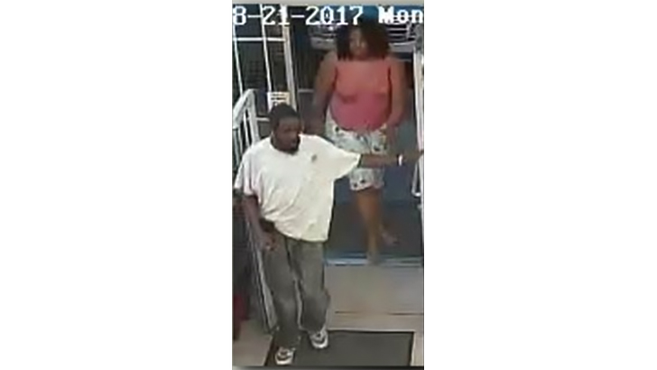 Archiana Flemming surveillance video with man.   