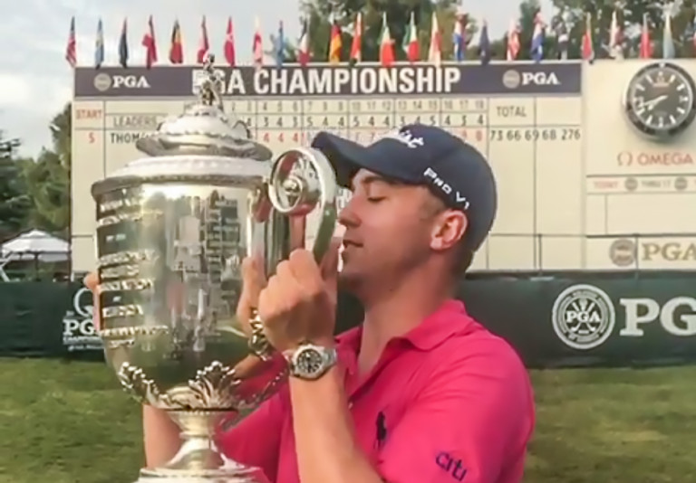 Justin Thomas Comes From Behind To Win His First Major PGA Championship In Charlotte