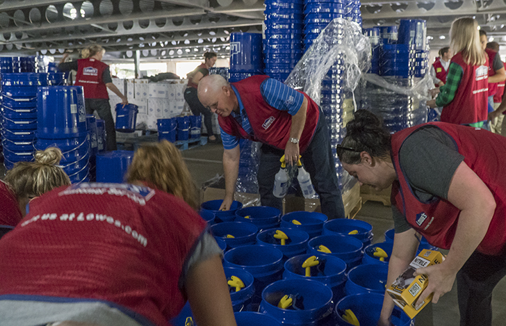 Lowe’s Corporate Is Hand-Packing $1.3 Million Worth Of Supply Buckets For Harvey Victims