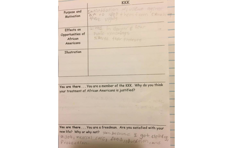 South Carolina Teacher Disciplined After Asking Students To Justify KKK’s Actions