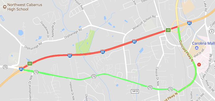 NCDOT Will Be Shutting Down I-85 For 3 Nights This Week