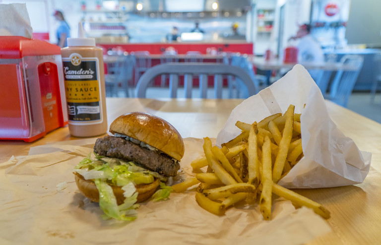 NASCAR Superstar Denny Hamlin Just Opened A New Little Big Burger Location in Cornelius