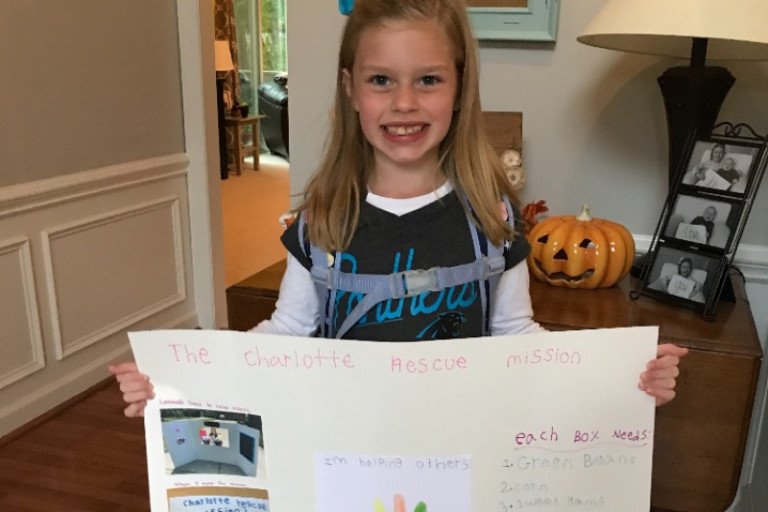 Charlotte Second Grader’s GoFundMe To Feed The Hungry Raised Over $1,500