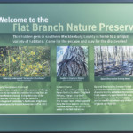 flat branch nature preserve entrance sign