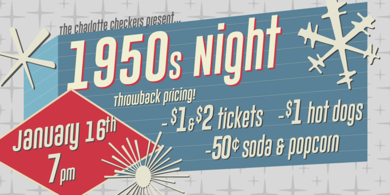 The Charlotte Checkers Are Selling Tickets For $1 To Celebrate Their First Game In The 50s