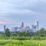 overlooking center city from freedom dr