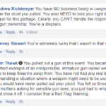 gun supporters comment about brandishing firearm 2