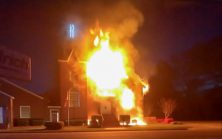 Massive Fire Engulfs Rock Hill Church – Police Investigating