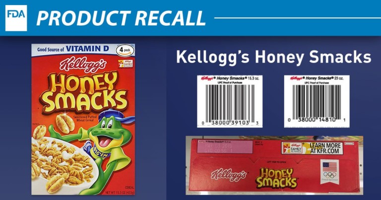 Massive Recall Issued After CDC Found Salmonella Mbandaka in Kellogg’s ‘Honey Smacks’ Cereal