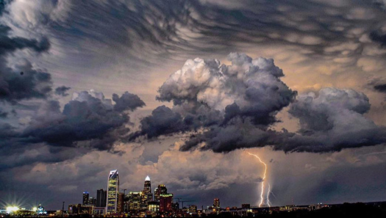 Another Round Of Powerful Thunderstorms Hitting The Carolinas Today