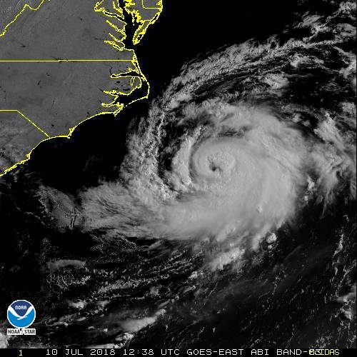 Tropical Storm Chris Turning Into Hurricane Off North Carolina Coast