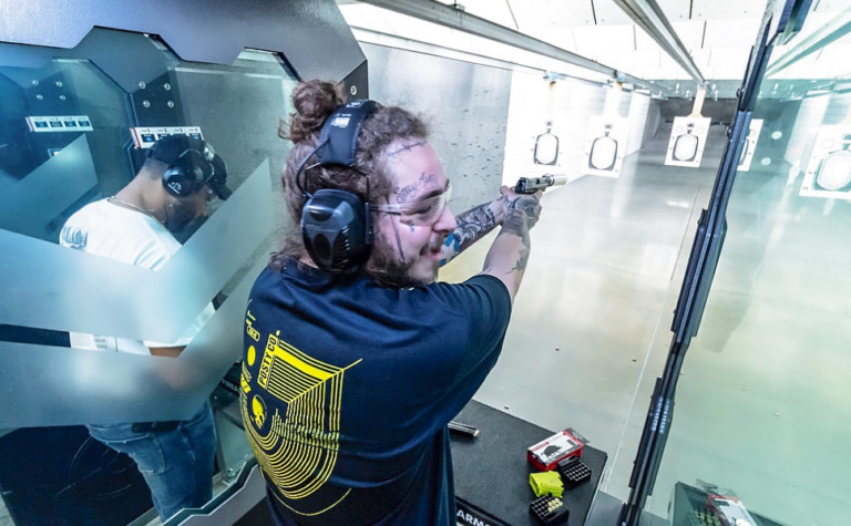 Famed Rapper Post Malone Surprises Fans During Visit To Charlotte’s Blackstone Shooting Sports