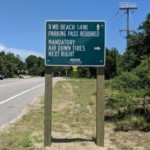 signs posted so trucks don’t go on north carolina beach