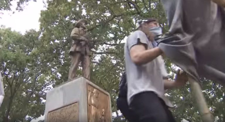 Protesters Tear Down Confederate Statue On The Campus Of UNC